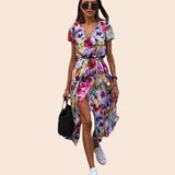 Judy | Robe Florale Élégante à Col en V