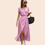 Judy | Robe Florale Élégante à Col en V